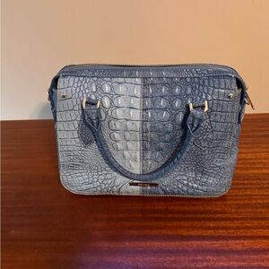 Brahmin Micaela Handbag in Denim Gabardine